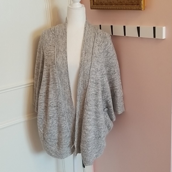 KNITTED & KNOTTED grey cotton/alpaca sweater - Picture 3 of 6